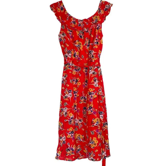 ANTHROPOLOGIE 47 of 52 Conversations Colloquial Off-The-Shoulder Dress Size 6 - Picture 4 of 11